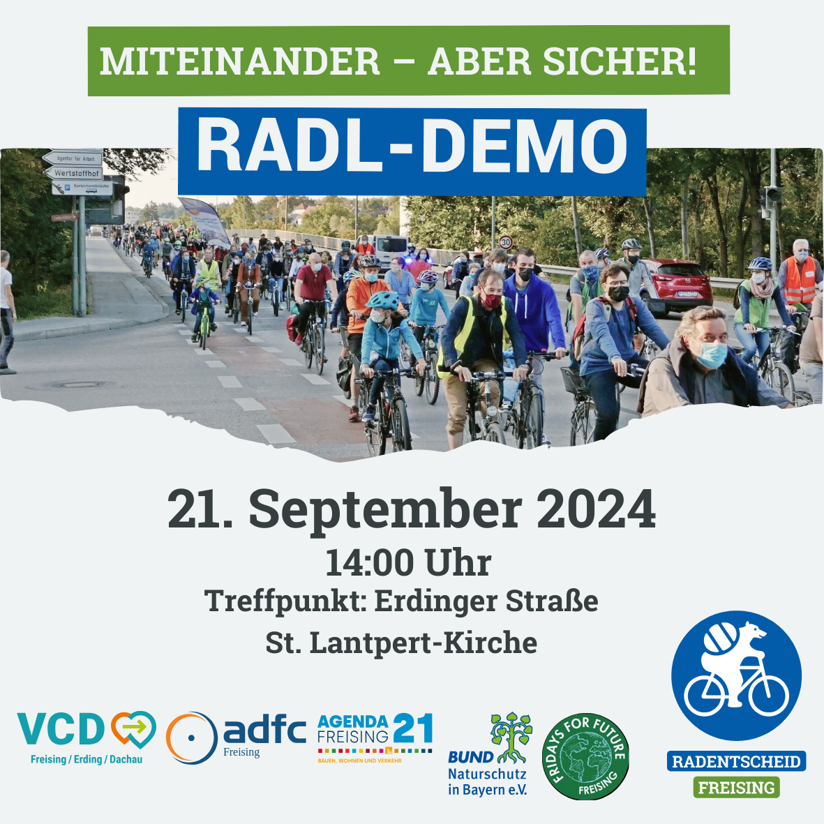 Sharepic Radldemo 2024 Freising