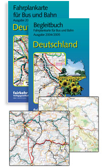 Fahrplankarte Deutschland